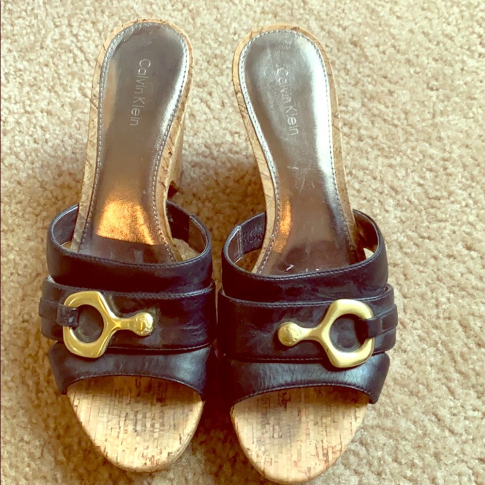 Calvin Klein Wedge Slide Heel